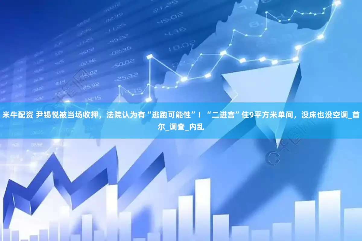 米牛配资 尹锡悦被当场收押，法院认为有“逃跑可能性”！“二进宫”住9平方米单间，没床也没空调_首尔_调查_内乱